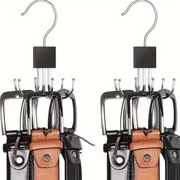 Obrotowy wieszak do przechowywania z haczykami wieloklakowy metalowy stojak