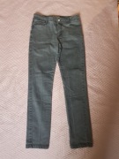 Szare spodnie damskie jeansy push up Zendra roz 38