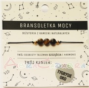 Tygrysie Oko Magiczne Bransoletki z Kamieni Naturalnych Regulowane Prezent