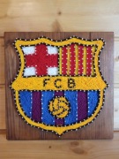 Obraz string art - Herb FC Barcelona