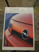 Prospekt Opel z 1993 po POLSKU Lotus Omega Vectra Astra Corsa Frontera 