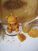 Świeca misiek z wosku pszczelego Pasieka Pod Borem