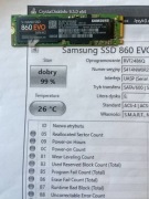 Dysk Samsung SSD 860 EVO M.2 500GB SATA 600 Raport SMART 99%