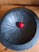 Duża drewniana misa - rzeźbiona 