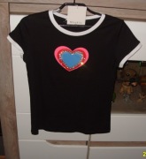 MISS KIS_ Bluzeczka z Sercem Cyrkonie r. M/L/XL