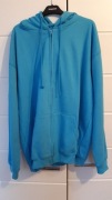 Bluza męska z kapturem Błękitna XXL