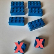 Lego 3001 niebieska Brick Cegla 2 x 4