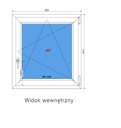 Okno jednoskrzydłowe Producent Ekookna prawe 857x835