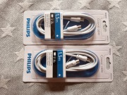 Philips coaxial cable- Dwie Sztuki