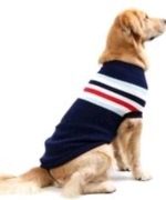 Sweter dla psa granatowy M w pas