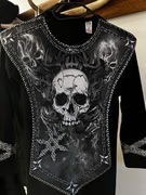 Przebranie kościotrup /Ciemny wojownik rozmiar 6-7 lat 