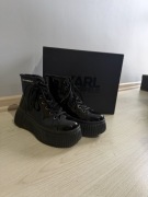 Karl Lagerfeld | Lakierowane botki na platformie | Rozmiar 37 Stan idealny