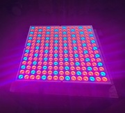 Lampa led do wzrostu roślin, panel 225 diod, 31cm na 31cm moc 45w