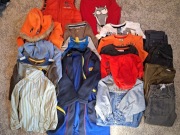 Zestaw ubrań dla dziecka. Paka dla chłopca 104 cm 19 sztuk zimowe