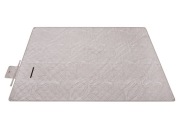 Koc piknikowy 300 x 200 cm – wodoodporny, składany, wzór liści khaki