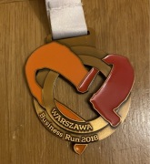 Medal biegowy bieg Warszawa Business Run 2018 Poland sztafeta firmowa