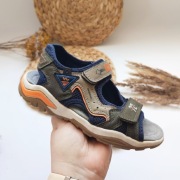 Sandały dla chłopca na rzepy 34 Vty szare granatowe rzep