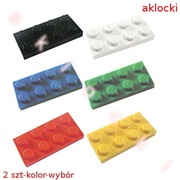 LEGO 3020 PŁYTKA 2x4 biały czarny czerwony niebieski zielony żółty