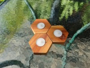 Świeczniki na Podgrzewacze: Śliwka, Sześcienne 