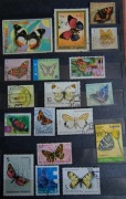 Znaczki pocztowe - Motyle - MIX