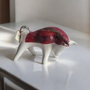 Byk znak zodiaku Figurka Byczek ceramiczny, ręcznie malowany