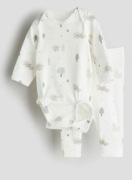 Nowy H&M komplet body + spodenki / leginsy bawełna, owca r. 62 