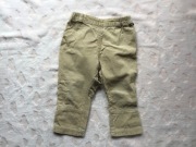 Spodnie sztruksowe bawełniane H&M r.86