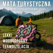 Mata Turystyczna UNIKALNY WZÓR Wodoodporna & Ciepła - Komfort w 1 Sekundę!