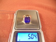 Nowy sygnet srebrny pozłacany, próba 875, waga 5.04 g, rozmiar 14