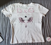 Damska koszulka T-shirt D&G Dolce&Gabbana roz 36 S