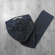 Czarne spodnie jeansowe Diesel Cochise z lat 90 prosta nogawka, rozmiar 27