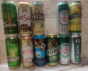 Puszki piwne po piwie różne 