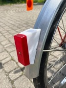 Stara biała lampka tylna Wigry 3 łezka Lampa tył Wigry składak Romet Wagant