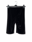 Czarne welurowe krótkie spodenki szorty legginsy Mango MNG Suit S