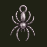 Brelok do Kluczy Srebrny Pająk