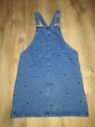 Sukienka na szelkach ogrodniczka Dorothy Perkins L Grochy Kropki 