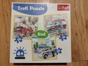 Puzzle 3w1 pojazdy, Trefl 34836, 20/36/50 elementów