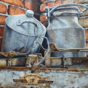 STARA WAGA. Olej 40x50 cm. Galeria autorska. 