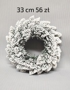 Wianek ośnieżony 33 cm