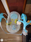 Bujaczek leżaczek huśtawka + karuzela do łóżeczka 