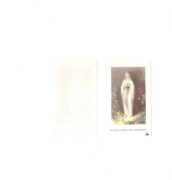 Obrazek z Matką Boską Niepokalaną- napis w języku francuskim.