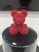 Ozdoby Walentynkowe, prezent na Walentynki , miś z róż 