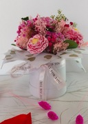 Bogaty Flower Box – Kwiaty z Masy Glicerynowej i Bibuły, Rękodzieło