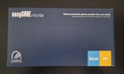 Rękawice Zarys easyCare M 9 pudełek nitrylowe niebieskie bezpudrowe