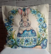 Wielkanocna dekoracyjna poszewka na poduszkę 
