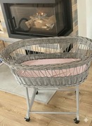 Stylowy Kosz Mojżesza na kółkach – mobilne łóżeczko | Odbiór osobisty