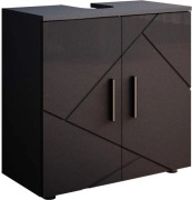 Vicco Szafka pod umywalkę Irma, 60 x 59 cm, Antracyt wysoki połysk