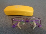 Oprawki dla dziecka Ray Ban + etui, stopery antypoślizgowe