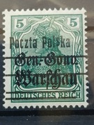 Fi 7IIc* błąd B6 - podniesione "S"  GG Warschau 1918 r. gw. Berbeka PZF