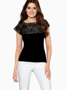 Bluzka Elina Black - rozmiar L